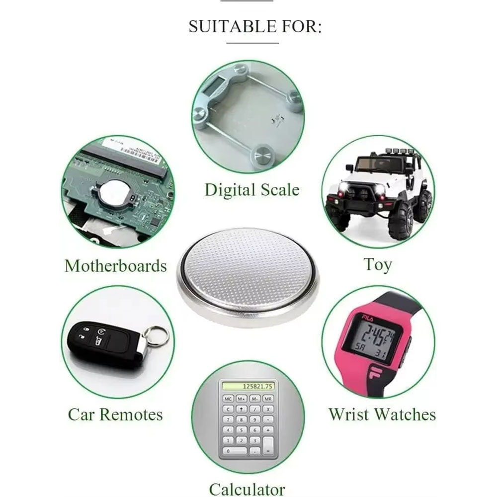 Gaopaaec Baterai Kancing CR1632 DL1632 Button Cell 3V Lithium 5 PCS Gambar produk Gaopaaec Baterai Kancing CR1632 DL1632 Button Cell 3V Lithium 5 PCS - 3