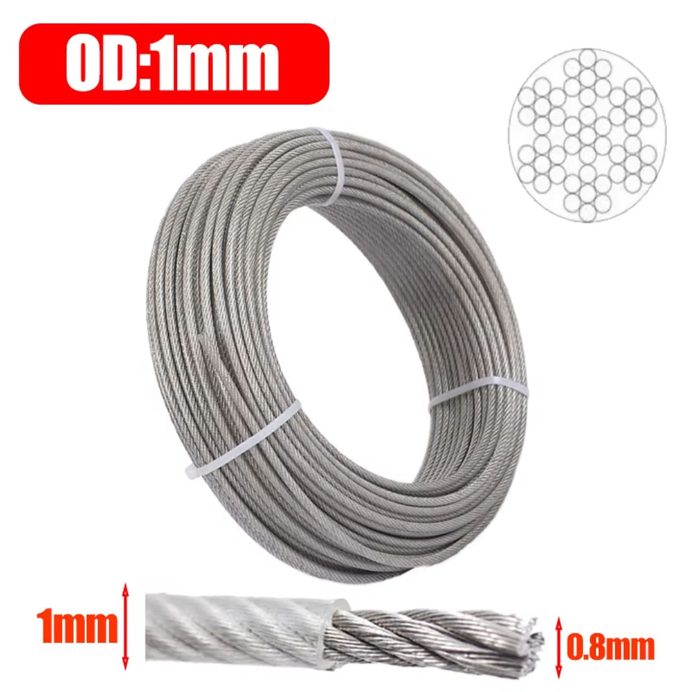 Big Kawat Seling Stainless Steel Plastik Multifungsi Wire Cable 1mm 10M - LI5 Gambar produk Big Kawat Seling Stainless Steel Plastik Multifungsi Wire Cable 1mm 10M - LI5 - Kemasan