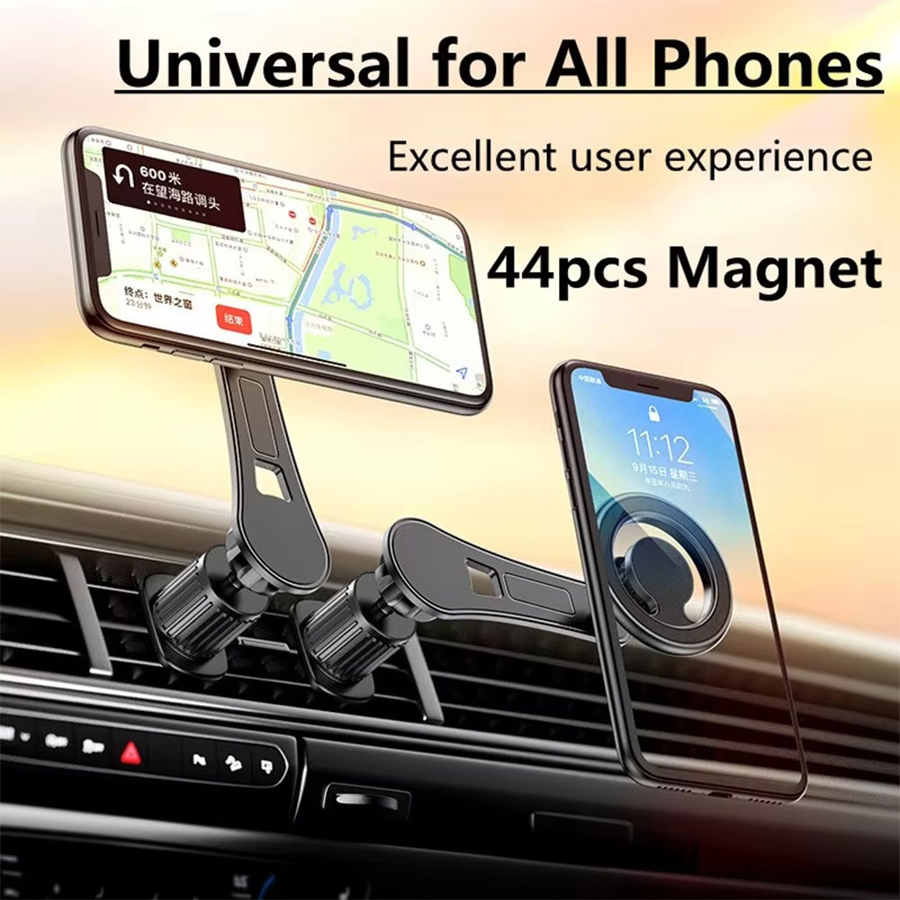 VIKE Holder HP Mobil Magnetic Foldable Car Phone Holder Extended Rod - D19 Gambar produk VIKE Holder HP Mobil Magnetic Foldable Car Phone Holder Extended Rod - D19 - 4