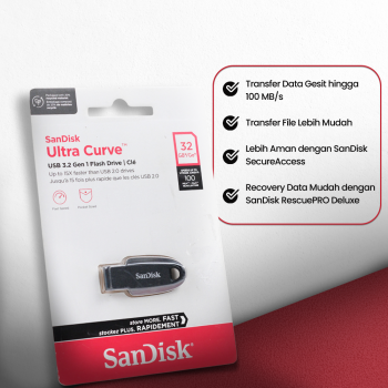 SanDisk Ultra Curve Flashdisk USB 3.2 Gen 1 - SDCZ550