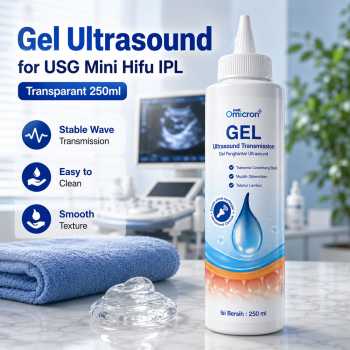 Gambar produk TaffOmicron Gel Ultrasound for USG Mini Hifu IPL Transparant 250ml - UG-101