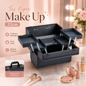 Gambar produk VOJUD Tas Koper Kosmetik Make Up Beauty Salon Storage Box 32cm - H740