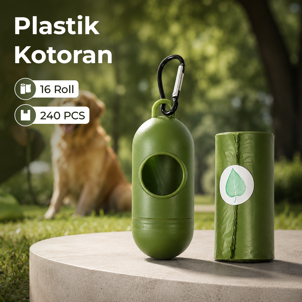 Sudui Plastik Kotoran Binatang Anjing Poop Bags 16 Roll with Dispenser - SU115 Gambar produk Sudui Plastik Kotoran Binatang Anjing Poop Bags 16 Roll with Dispenser - SU115 - Utama
