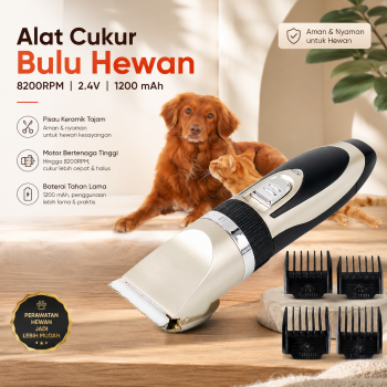 HWY Alat Cukur Bulu Hewan Anjing Kucing Domba 8200RPM 2.4V - P2
