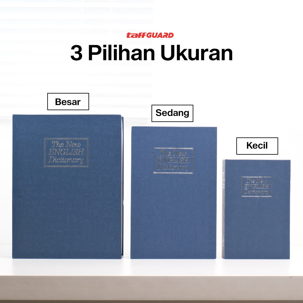 TaffGUARD Brankas Buku Kamus Kunci Manual Anti Maling Hidden Safe Box Sedang - KB-10L Gambar produk TaffGUARD Brankas Buku Kamus Kunci Manual Anti Maling Hidden Safe Box Sedang - KB-10L - 6