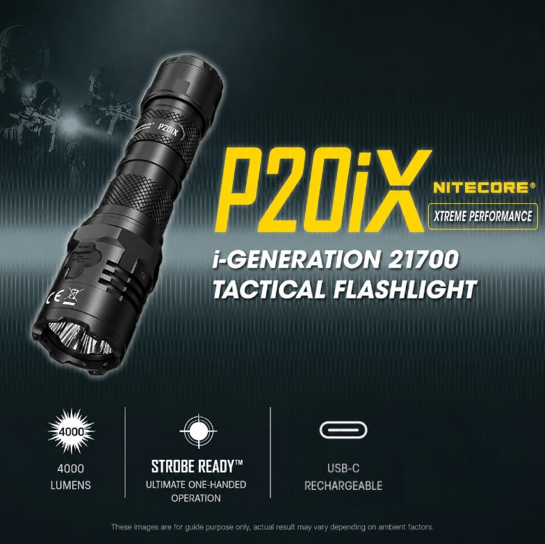 NITECORE Senter LED Cree XP-L2 V6 Tactical Waterproof IP68 4000 Lumens - P20iX Gambar produk NITECORE Senter LED Cree XP-L2 V6 Tactical Waterproof IP68 4000 Lumens - P20iX - Utama