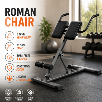 WEHAVE Alat Fitness Gym Roman Chair Hyperextension Bench Press Squat - RC001