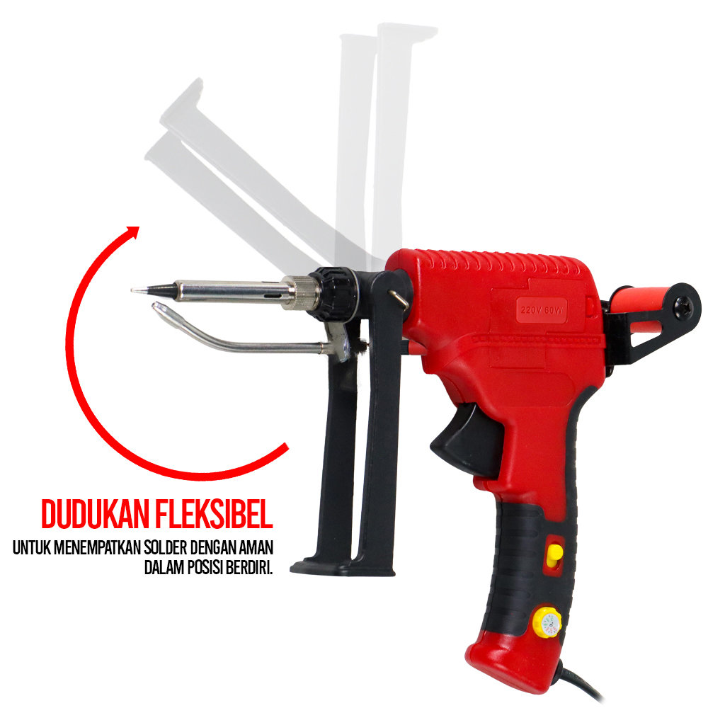 LEFAVOR Solder Listrik Tembak Tin Gun Adjustable Temperature 60W - GT-20 Gambar produk LEFAVOR Solder Listrik Tembak Tin Gun Adjustable Temperature 60W - GT-20 - 2