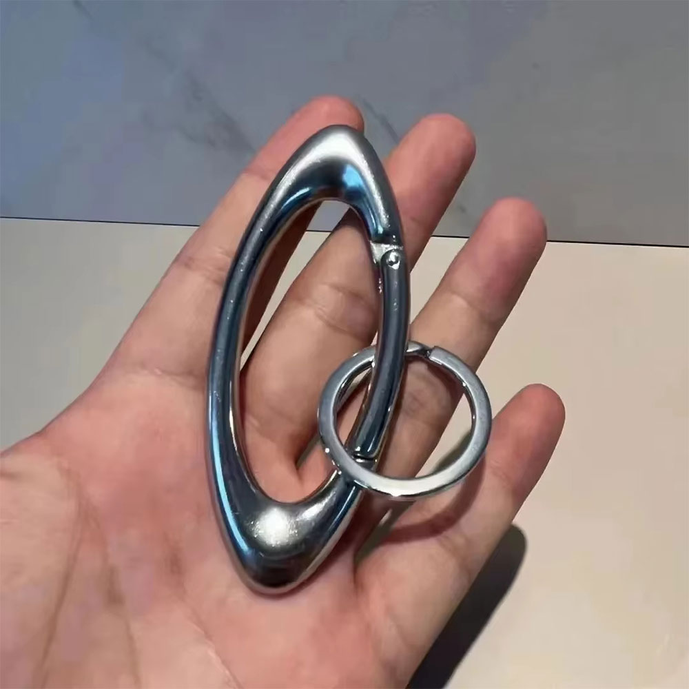 Jiibva Carbiner Keychain Gantungan Kunci Y2K Skena Oval Zinc Alloy - GB6720 Gambar produk Jiibva Carbiner Keychain Gantungan Kunci Y2K Skena Oval Zinc Alloy - GB6720 - 4