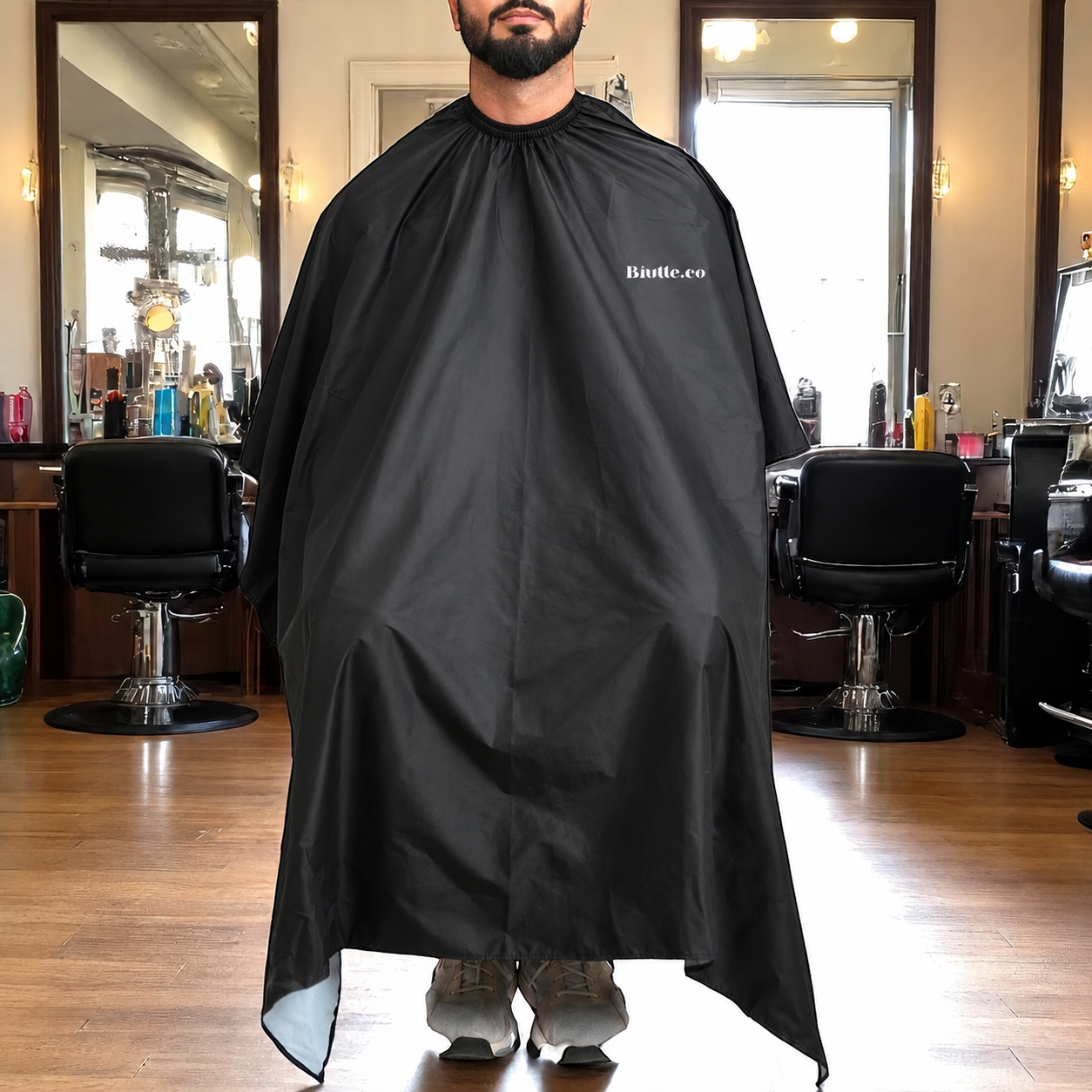Biutte.co Jubah Apron Kip Pangkas Rambut Salon Barbershop Cape Nylon - WB03 Gambar produk Biutte.co Jubah Apron Kip Pangkas Rambut Salon Barbershop Cape Nylon - WB03 - 3