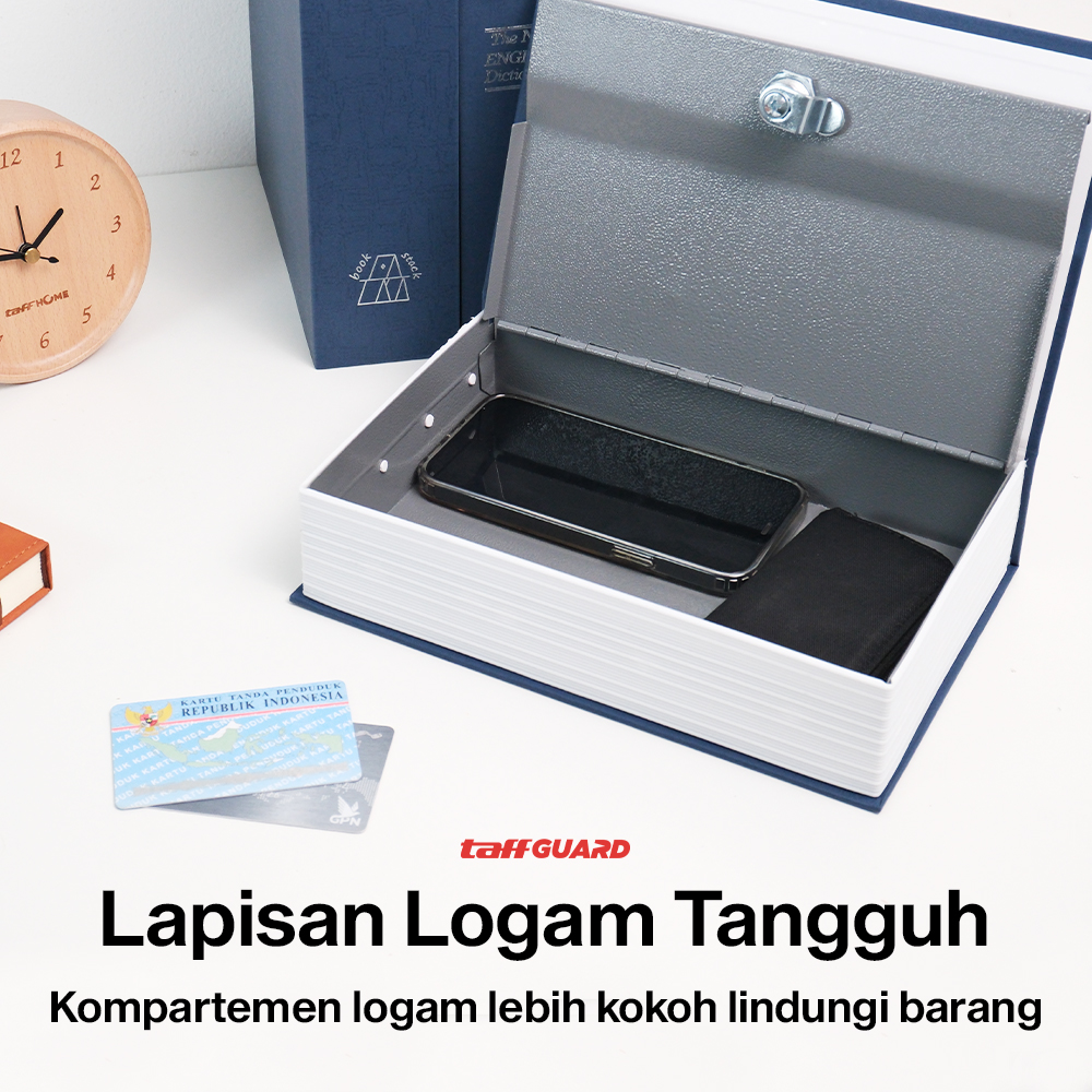 TaffGUARD Brankas Buku Kamus Kunci Manual Anti Maling Hidden Safe Box Sedang - KB-10L Gambar produk TaffGUARD Brankas Buku Kamus Kunci Manual Anti Maling Hidden Safe Box Sedang - KB-10L - 2
