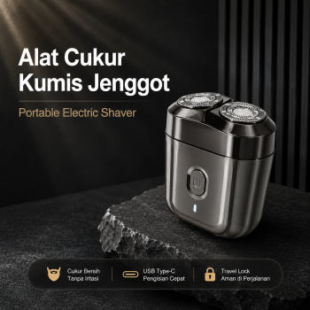 ENCHEN Alat Cukur Elektrik 2D Electric Shaver Double Razor Waterproof - Mini 6