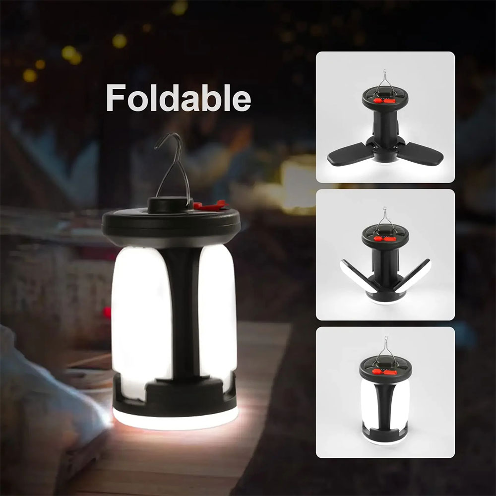 NEWB Lampu Emergency LED Camping Solar Foldable USB 5W 2400mAh - 2030 Gambar produk NEWB Lampu Emergency LED Camping Solar Foldable USB 5W 2400mAh - 2030 - 5