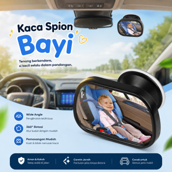 Gambar produk Tirol Kaca Spion Bayi Rear View Baby Passanger Mirror - T226