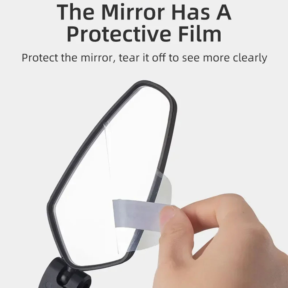 ROC Kaca Spion Sepeda Bike Rearview Mirror 360 Foldable Convex 1 Pair - FK-21 Gambar produk ROC Kaca Spion Sepeda Bike Rearview Mirror 360 Foldable Convex 1 Pair - FK-21 - 2