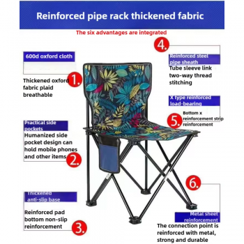 Gambar produk TaffSPORT Kursi Lipat Outdoor Camping Portable Oxford Folding Chair - OL5000 - 2