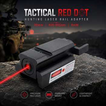 TGPUL Tactical Red Dot Hunting Laser Sight Gun Airsoft Rifle Pistol - LS15