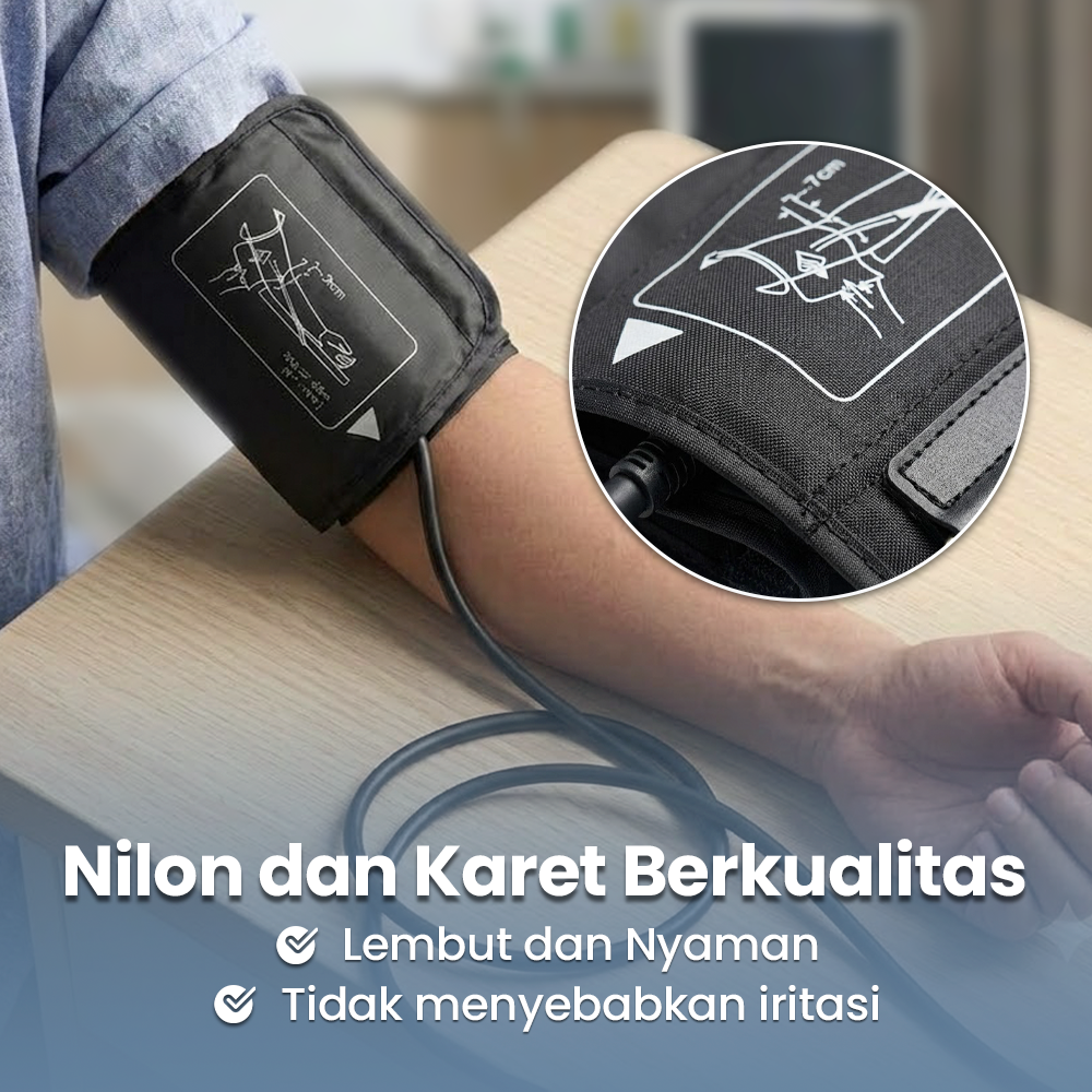 TaffOmicron Manset Tensimeter Dewasa Universal Arm Cuff Replacement 22-48cm - B02 Gambar produk TaffOmicron Manset Tensimeter Dewasa Universal Arm Cuff Replacement 22-48cm - B02 - 3