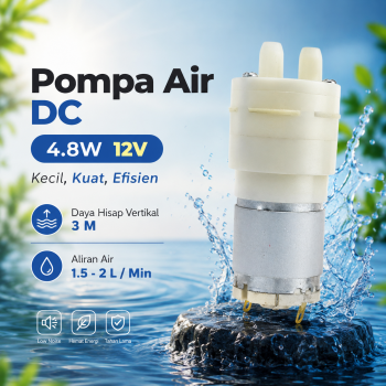 Gambar produk LifeTech Pompa Air Elektrik Multifungsi DC Mini Water Pump 4.8W 12V - 365B-7
