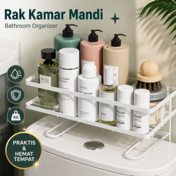 Slyz Rak Kamar Mandi Bathroom Organizer Rack Aluminium Single Layer - Slyz25