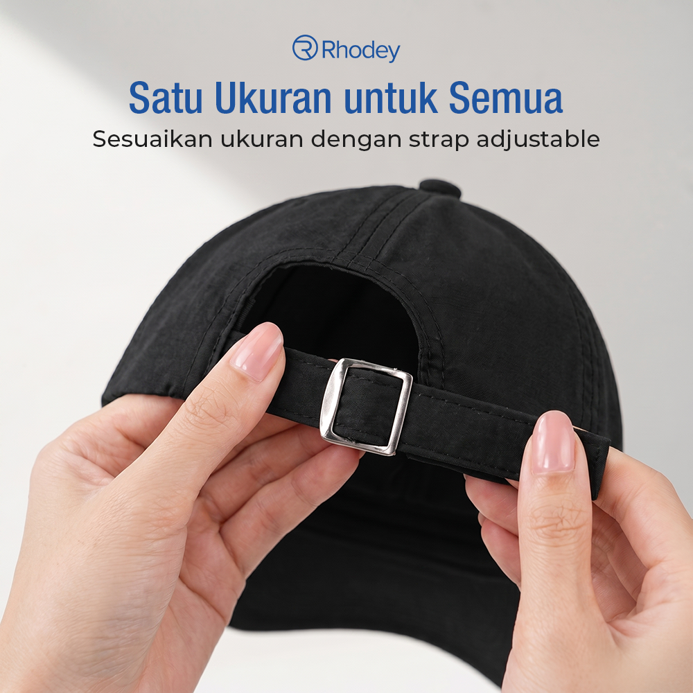 Gambar produk Rhodey Topi Baseball Polos Unisex Polyester Sport Style Cap - MZ237 - 4