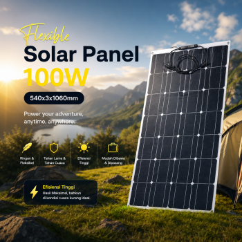 Jingyang Flexible Solar Panel Waterproof 100W 540x3x1060mm - PV-BX502