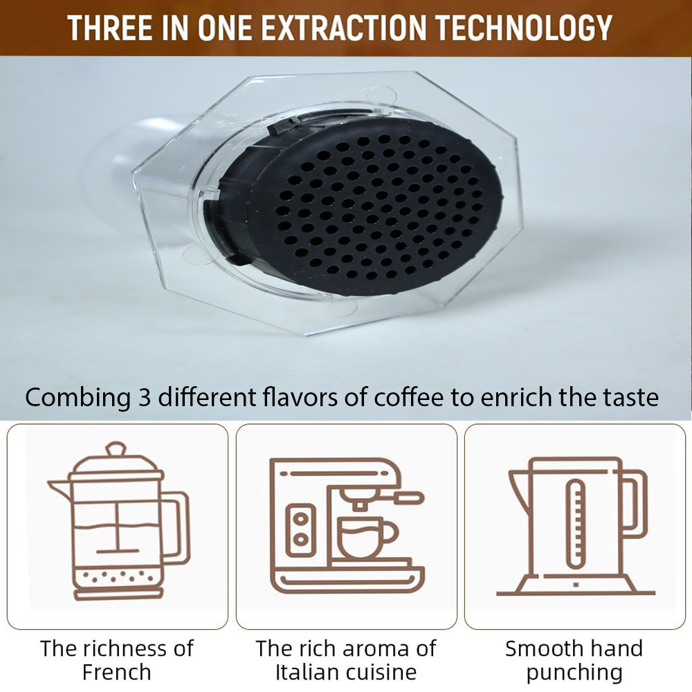 CAFEMASY Coffee Maker Manual Hand Press Espresso 400ml - C4-20 Gambar produk CAFEMASY Coffee Maker Manual Hand Press Espresso 400ml - C4-20 - 3