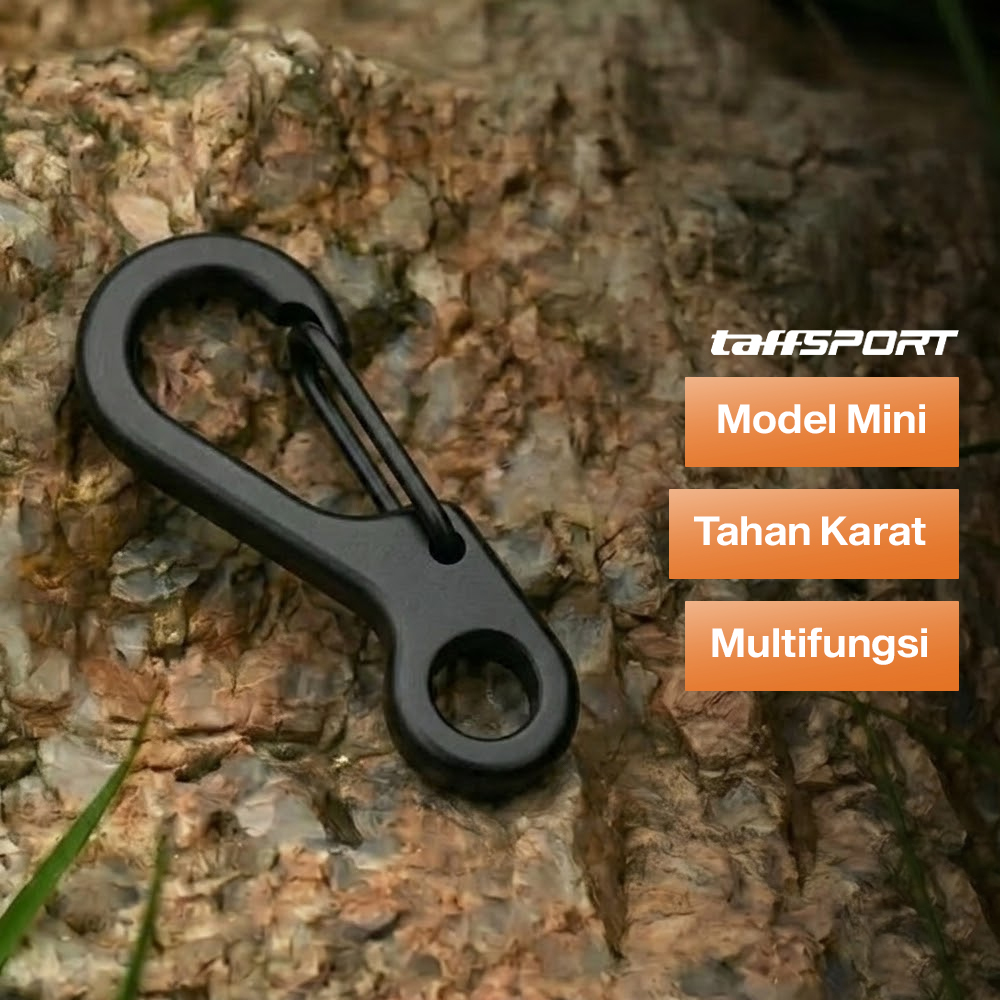 TaffSPORT Karabiner Mini Gantungan Kunci Keychain Hanging Buckle - AT10 Gambar produk TaffSPORT Karabiner Mini Gantungan Kunci Keychain Hanging Buckle - AT10 - Utama