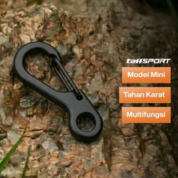 Gambar produk TaffSPORT Karabiner Mini Gantungan Kunci Keychain Hanging Buckle - AT10