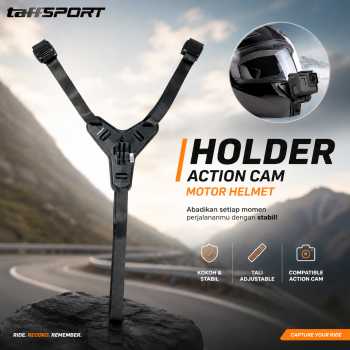 Gambar produk TaffSPORT Holder Kamera Aksi Motor Helmet Motorcycle Action Cam Holder - JSP47