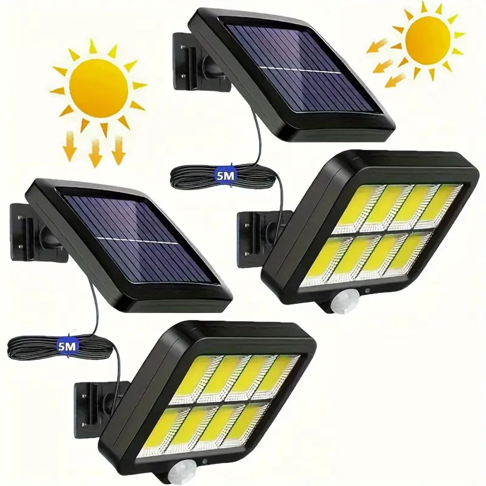 FIGH Lampu Dinding Solar Sensor PIR Waterproof 3 Mode Color COB - JX-F56 Gambar produk FIGH Lampu Dinding Solar Sensor PIR Waterproof 3 Mode Color COB - JX-F56 - Kemasan