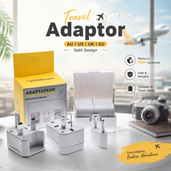MAERKNON Travel Adaptor Universal AU US UK EU Split Design - HHT230