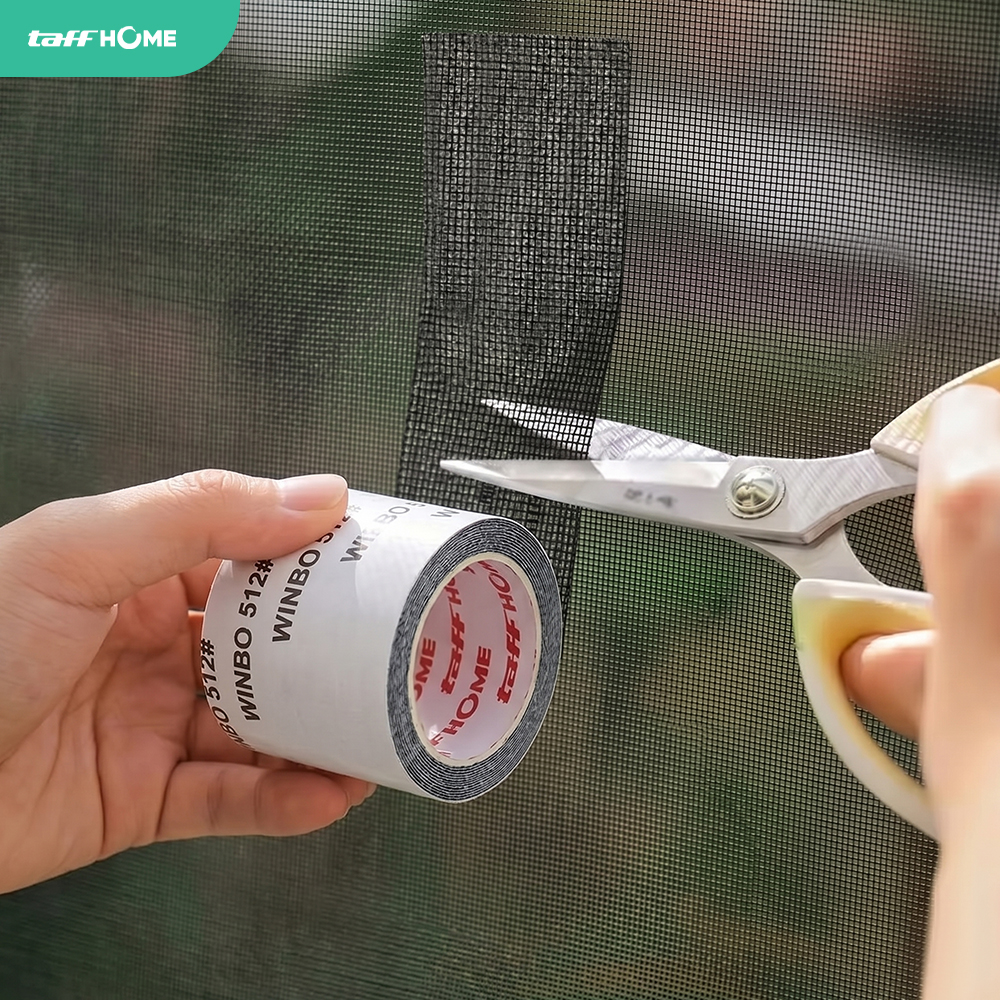 TaffHOME Lakban Kawat Nyamuk Tambalan Jendela Window Repair Tape 2M 50mm - TP512 Gambar produk TaffHOME Lakban Kawat Nyamuk Tambalan Jendela Window Repair Tape 2M 50mm - TP512 - 7