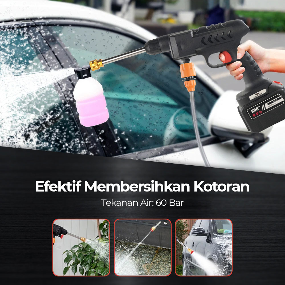 OTOHEROES Semprotan Air High Pressure 60 Bar 30000mAh - EA60C Gambar produk OTOHEROES Semprotan Air High Pressure 60 Bar 30000mAh - EA60C - 2