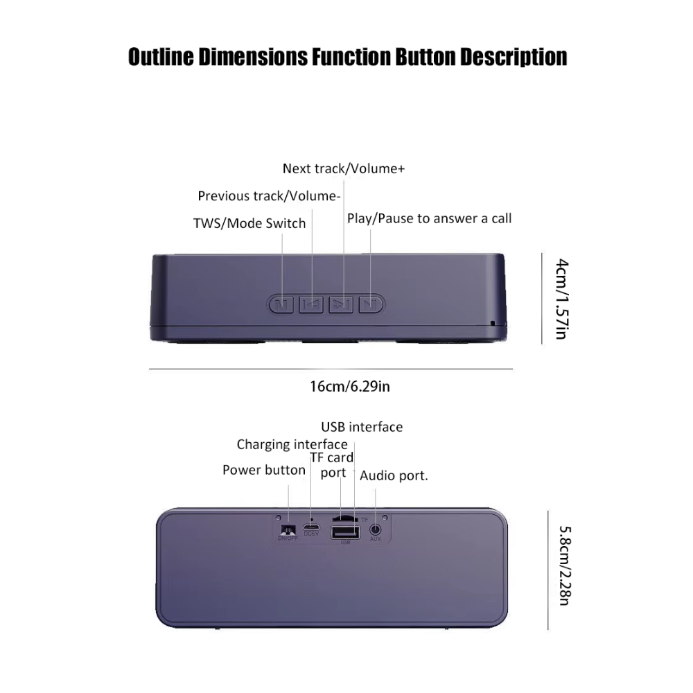 HOFI Speaker Bluetooth Portable Subwoofer Sound TWS Series 1200mAh 25W - S18 Gambar produk HOFI Speaker Bluetooth Portable Subwoofer Sound TWS Series 1200mAh 25W - S18 - Kemasan