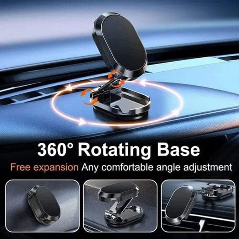 PEFT Holder HP Mobil Magnetic 360 Rotation Car Phone Holder - HM-20 Gambar produk PEFT Holder HP Mobil Magnetic 360 Rotation Car Phone Holder - HM-20 - 3