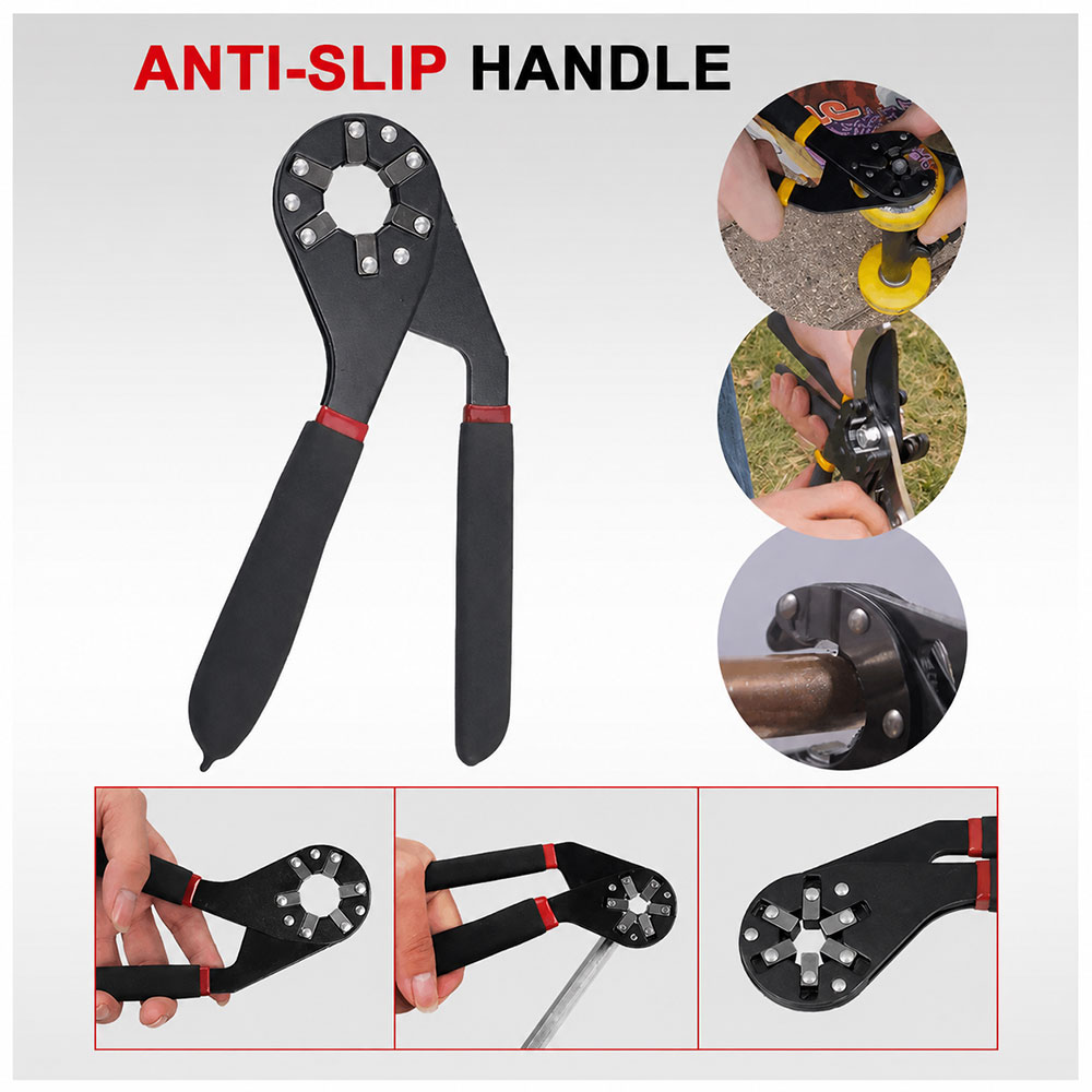 JH Kunci Ring Sok Universal Multifungsi Hexagonal Magic Wrench 8 Inch - GJ015 Gambar produk JH Kunci Ring Sok Universal Multifungsi Hexagonal Magic Wrench 8 Inch - GJ015 - 3