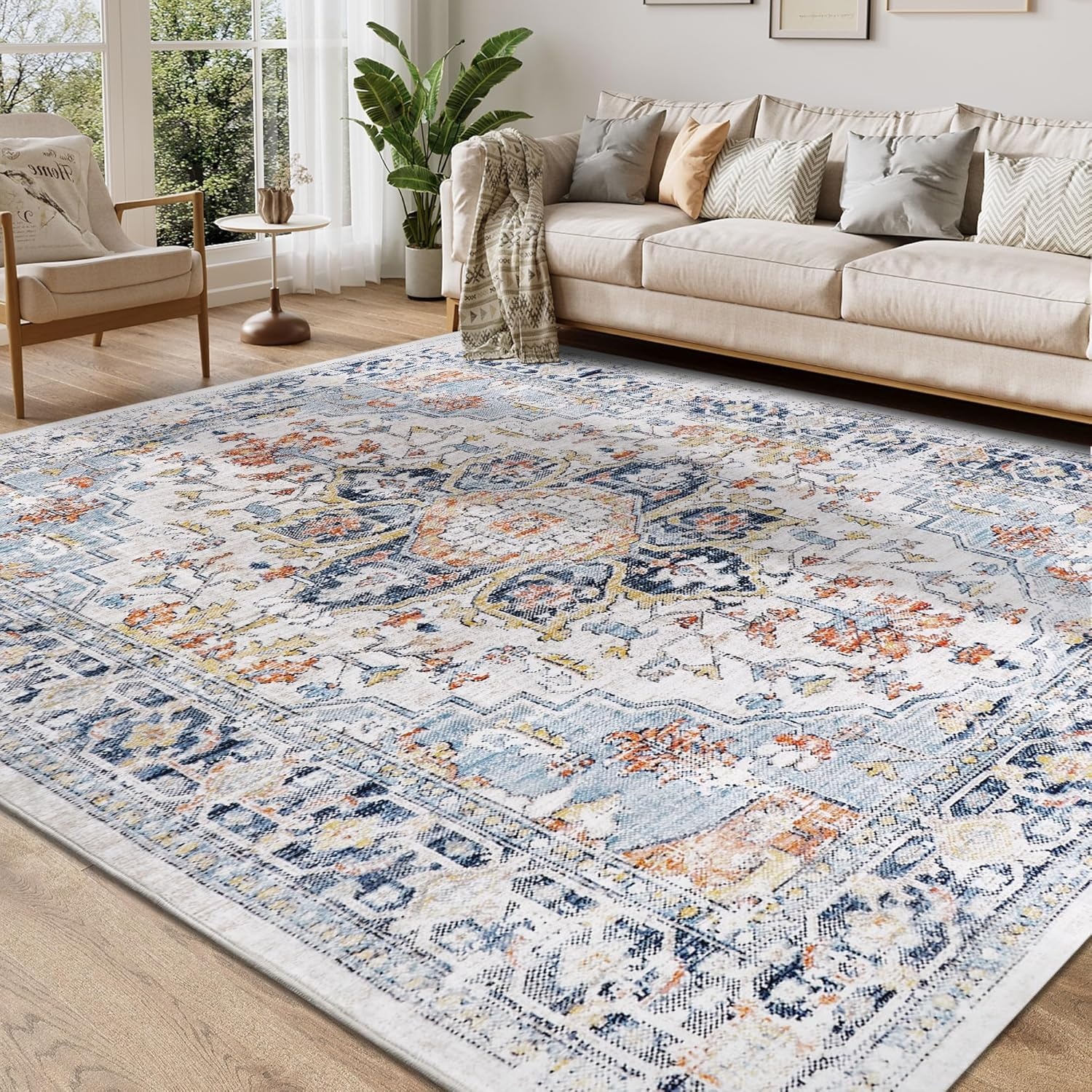 TaffHOME Karpet Lantai Permadani European Style Polyester 1.4x2M - BQ200 Gambar produk TaffHOME Karpet Lantai Permadani European Style Polyester 1.4x2M - BQ200 - 3