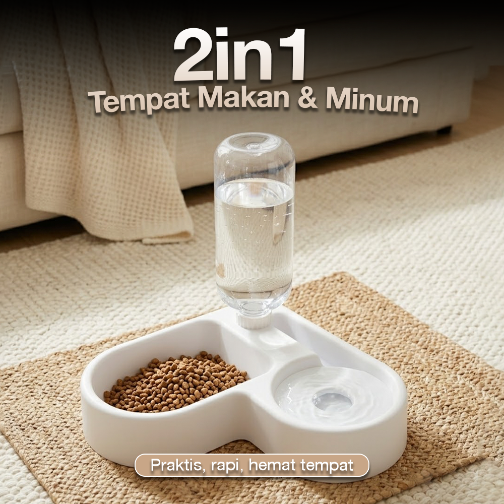 MierrPet Tempat Makan Minum Anjing Automatic Pet Water Dispenser - PET0641 Gambar produk MierrPet Tempat Makan Minum Anjing Automatic Pet Water Dispenser - PET0641 - 1