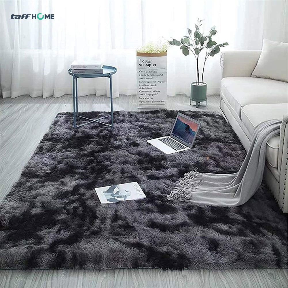 TaffHOME Karpet Matras Bulu PVC Non-Slip Living Room Soft Tie Die 120x160cm - DE2020 Gambar produk TaffHOME Karpet Matras Bulu PVC Non-Slip Living Room Soft Tie Die 120x160cm - DE2020 - 1