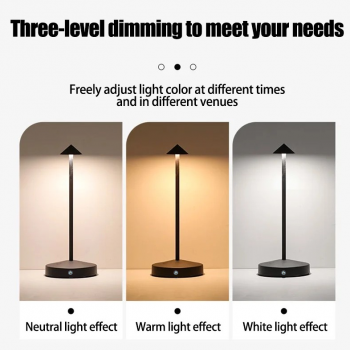 Gambar produk TaffLED Lampu Meja Hias Touch Lamp Restaurant Bar 3in1 Color 1200mAh - TW60 - 3