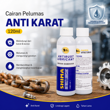 Shima Cairan Pelumas Anti Karat Quick Cleaning Rust Lubricant 120ml - SM100