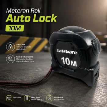 Gambar produk Taffware Meteran Roll Tukang Bangunan Measuring Tape Auto Lock 10M - SAL99