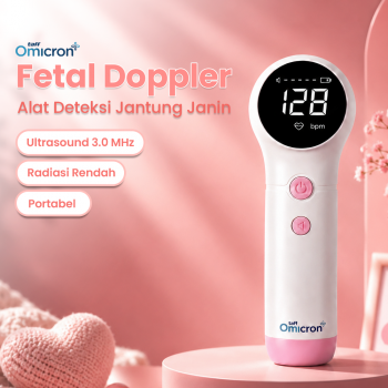 TaffOmicron Alat Deteksi Jantung Janin Fetal Doppler Handheld 3.0 MHz - U8-25
