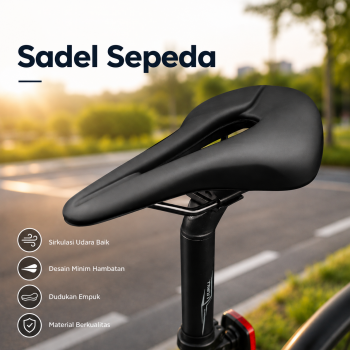 Riderace Jok Sadel Sepeda Bike Saddle Aerodinamis Breathable Hollow - FX45