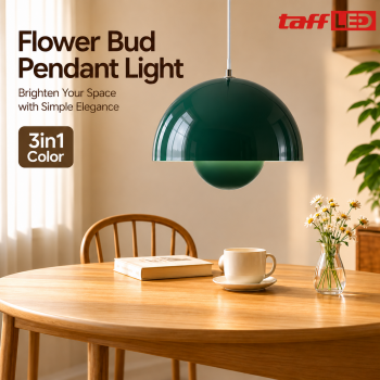 TaffLED Lampu Gantung Hias Flower Bud Pendant Light 3in1 Color 9W - BB9