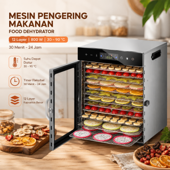TaffHOME Mesin Pengering Makanan Food Dehydrator Touch Panel - LT55