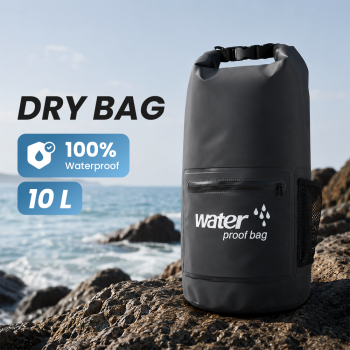 Dry Bag Waterproof Extra Pocket Backpack Strap Tas Tahan Air PVC - OB-104