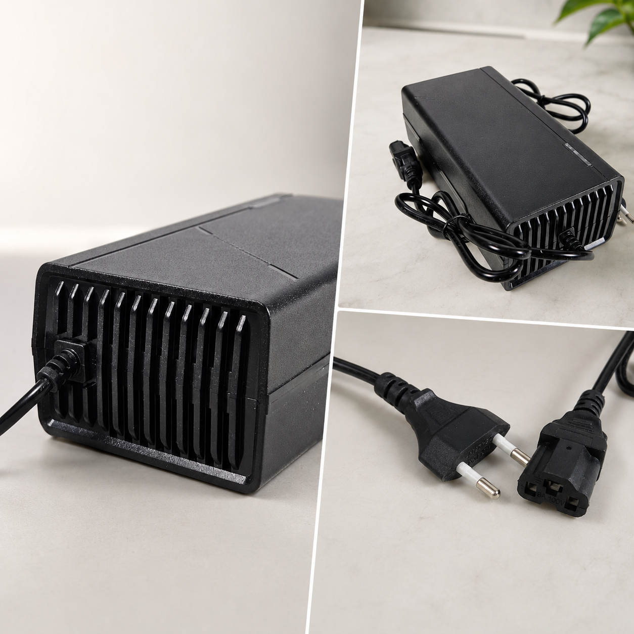 Gambar produk OTOHEROES Adaptor Charger Baterai Skuter IEC C13 Sepeda Listrik 48-59V - 48V20AH - 4