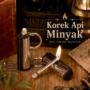 Gambar produk Firetric Korek Api Mancis Minyak Outdoor Camping Waterproof - 18G